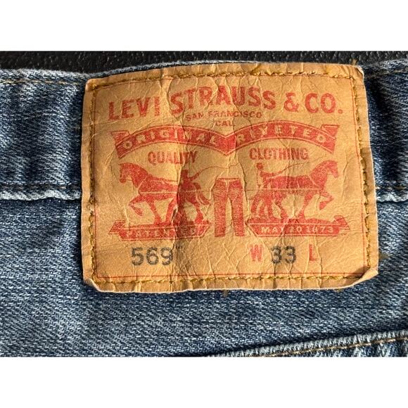 Levi’s 569 Men’s Shorts Light Wash Size 33 - Picture 12 of 12